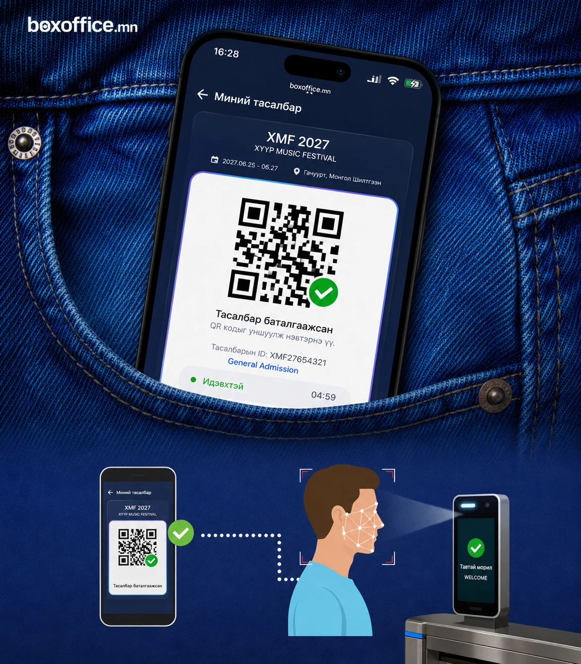 Ticket verification & QR credential